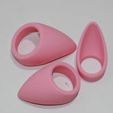 Pink Silicone Tear Drop Cock Ring